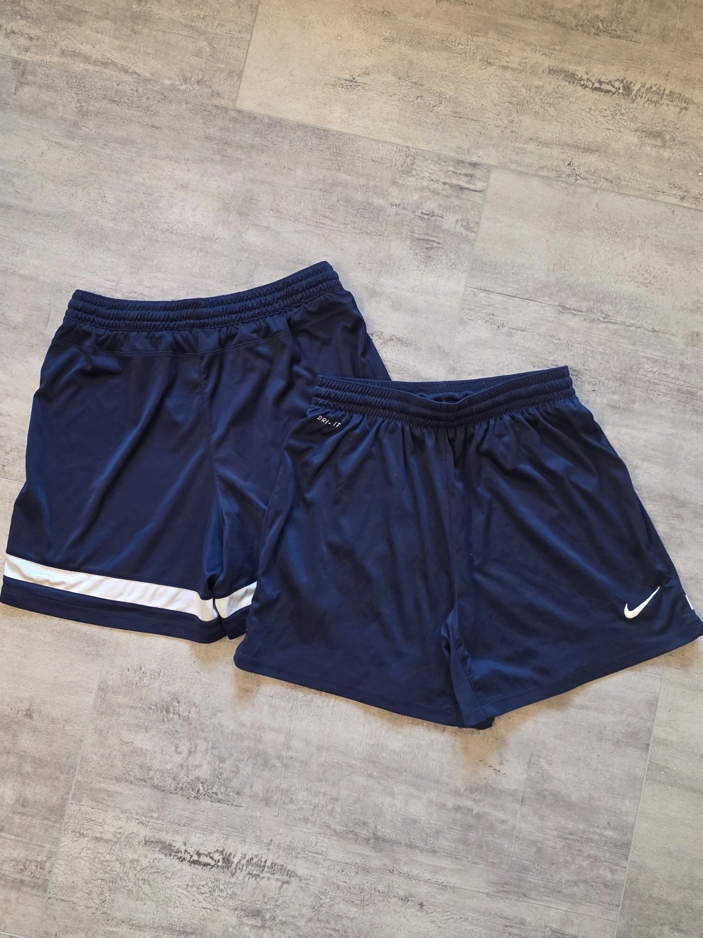 Nike Kids Navy Blue Shorts with White Stripe